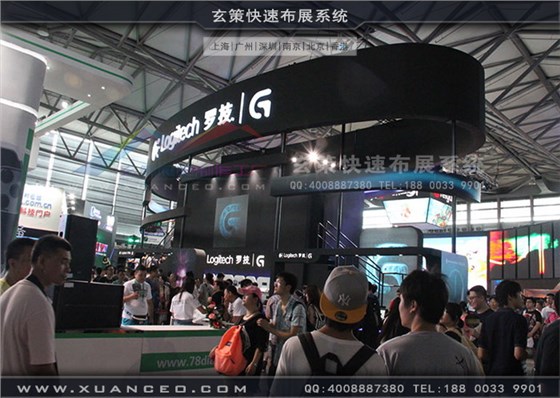 游戲展羅技展臺搭建 游戲展羅技展臺搭建