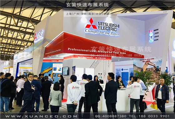 三菱電機展臺搭建現場照片 三菱電機展臺搭建現場照片