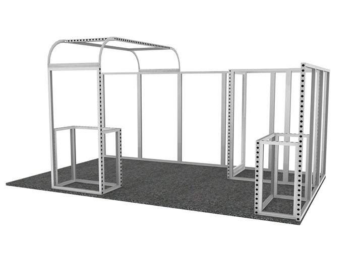 環(huán)保展臺框架節(jié)構圖