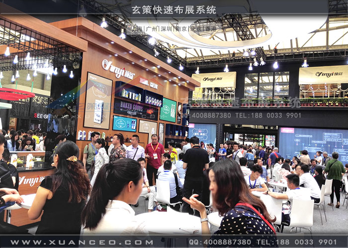 頂益食品展臺(tái)搭建一樓洽談 頂益食品展臺(tái)搭建一樓洽談